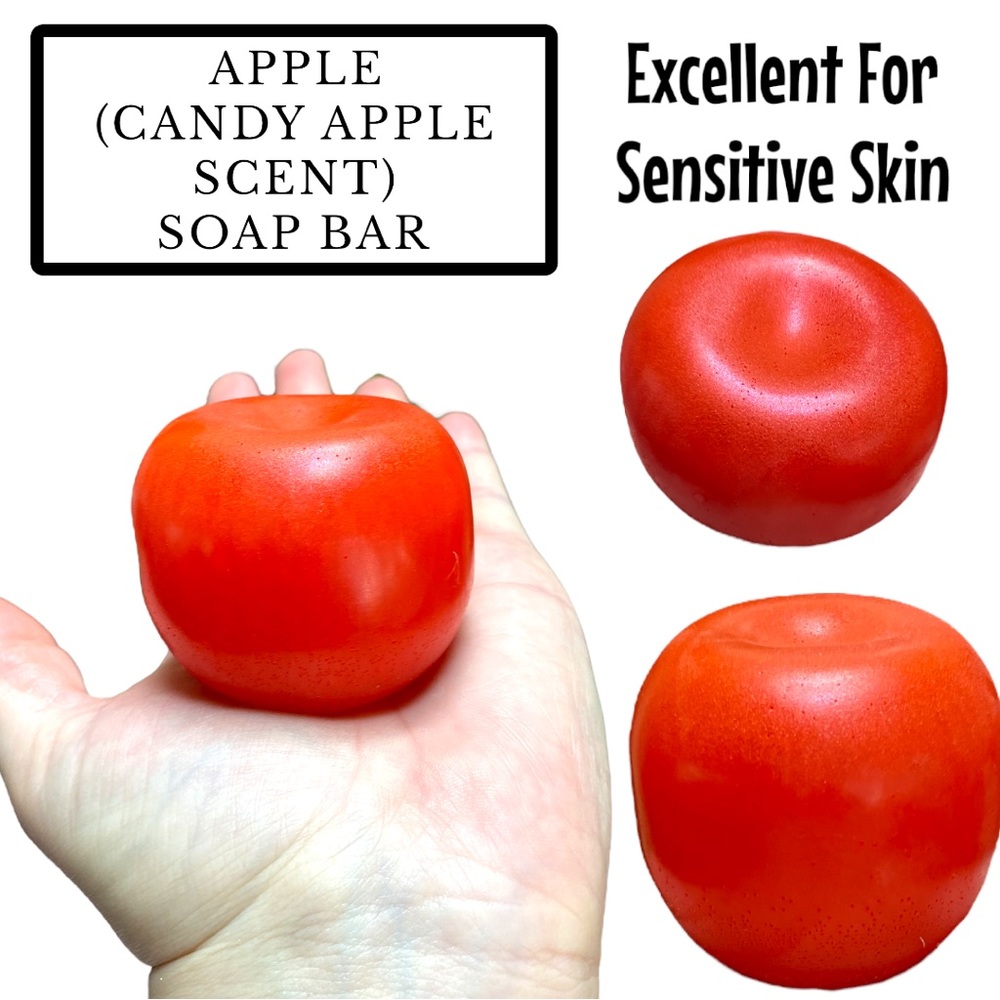 1 Bar, Red Candy Apple Soap, Handmade, Great Gift Idea! ( PRICE IS FIRM ) - Picture 1 of 1